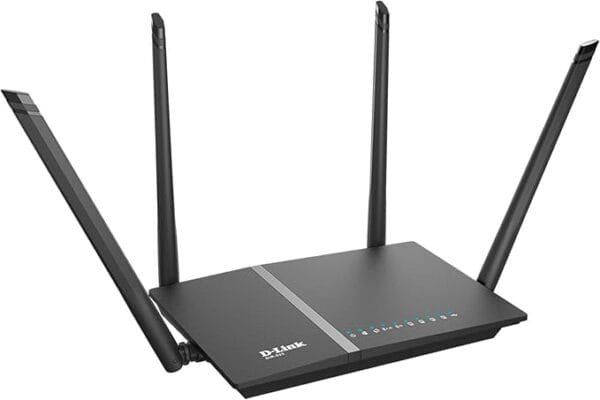 راوتر دي لينك AC1200 واي فاي مزدوج النطاق جيجابت DIR-825، أسود