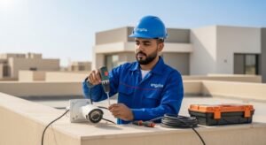 فني صيانة كاميرات المراقبة